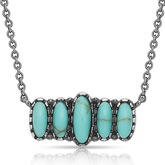 Turquoise Quint Bar Necklace