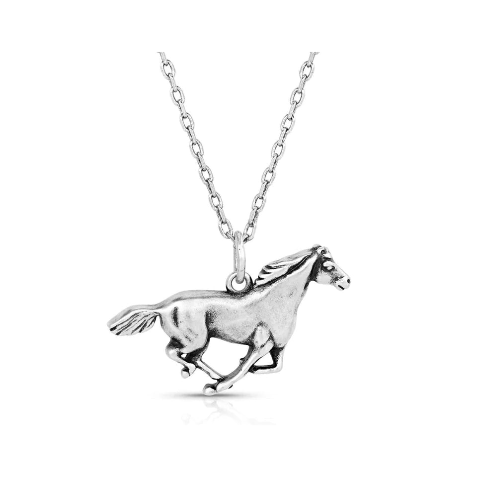 Running Horse Pendant Necklace