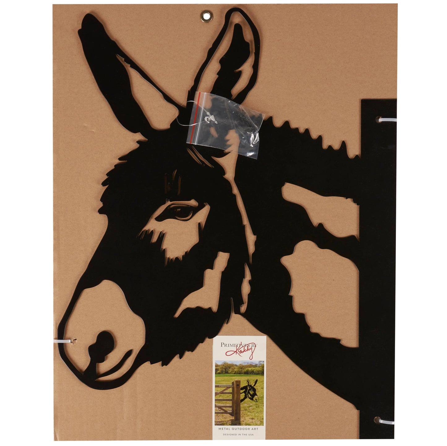 Outdoor Metal Donkey Decor