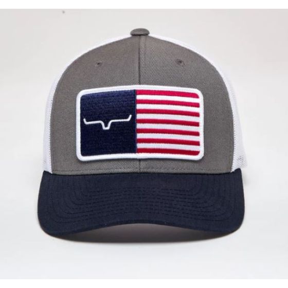 Kimes Ranch Charcoal American Trucker Hat