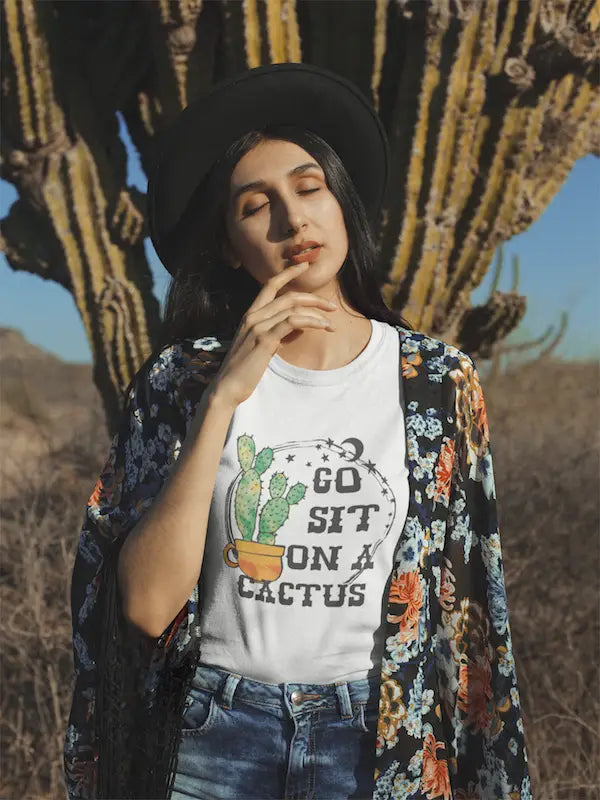 Go Sit on a Cactus Graphic Tee