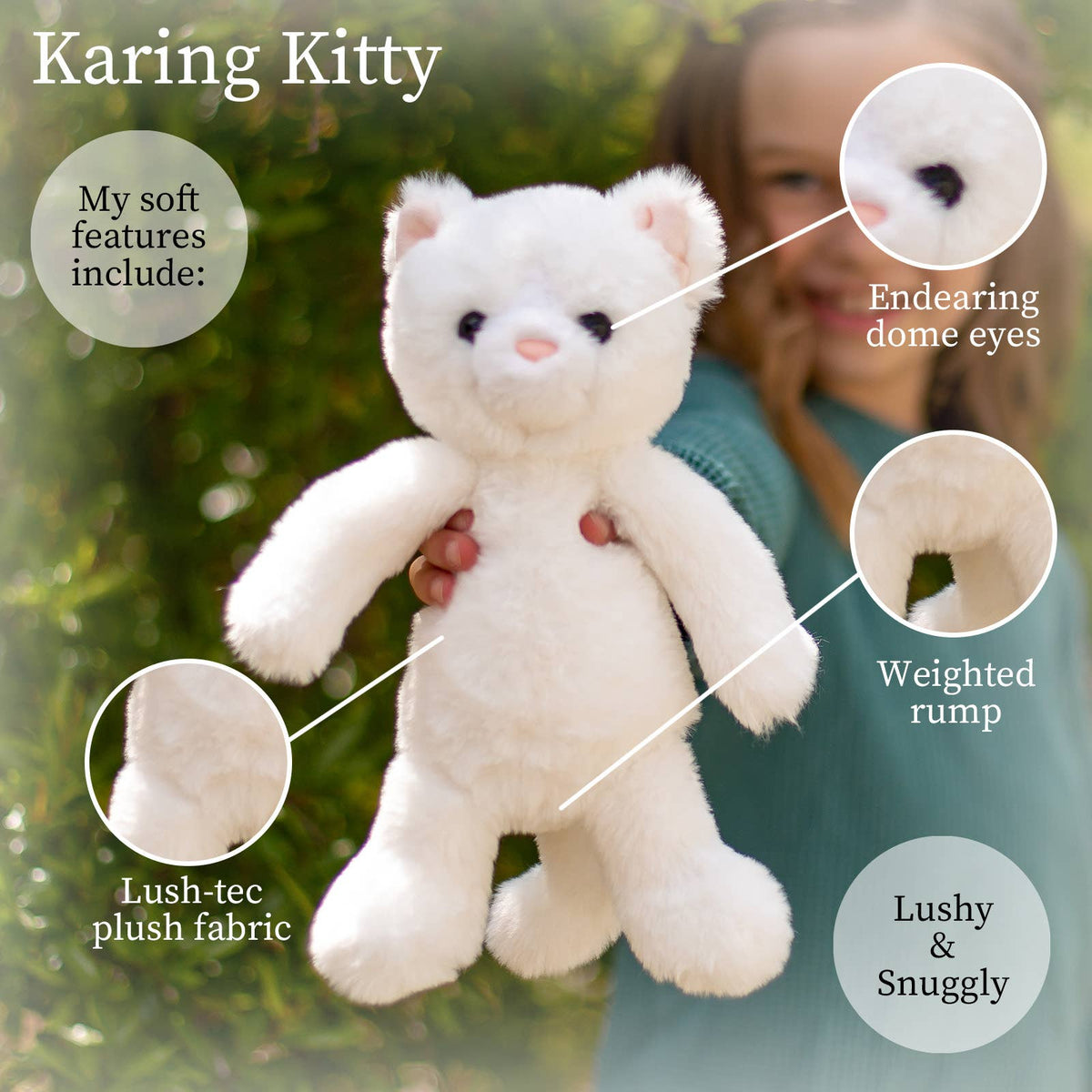 World Softest Plush Lushee 10 in - Karing Kitten