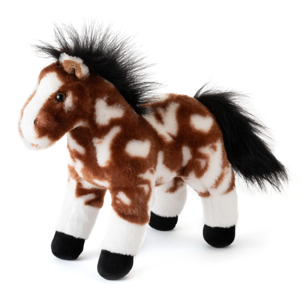 12" (30cm) Standing Horse Painted / Pinto Farm/Barnyard Animal