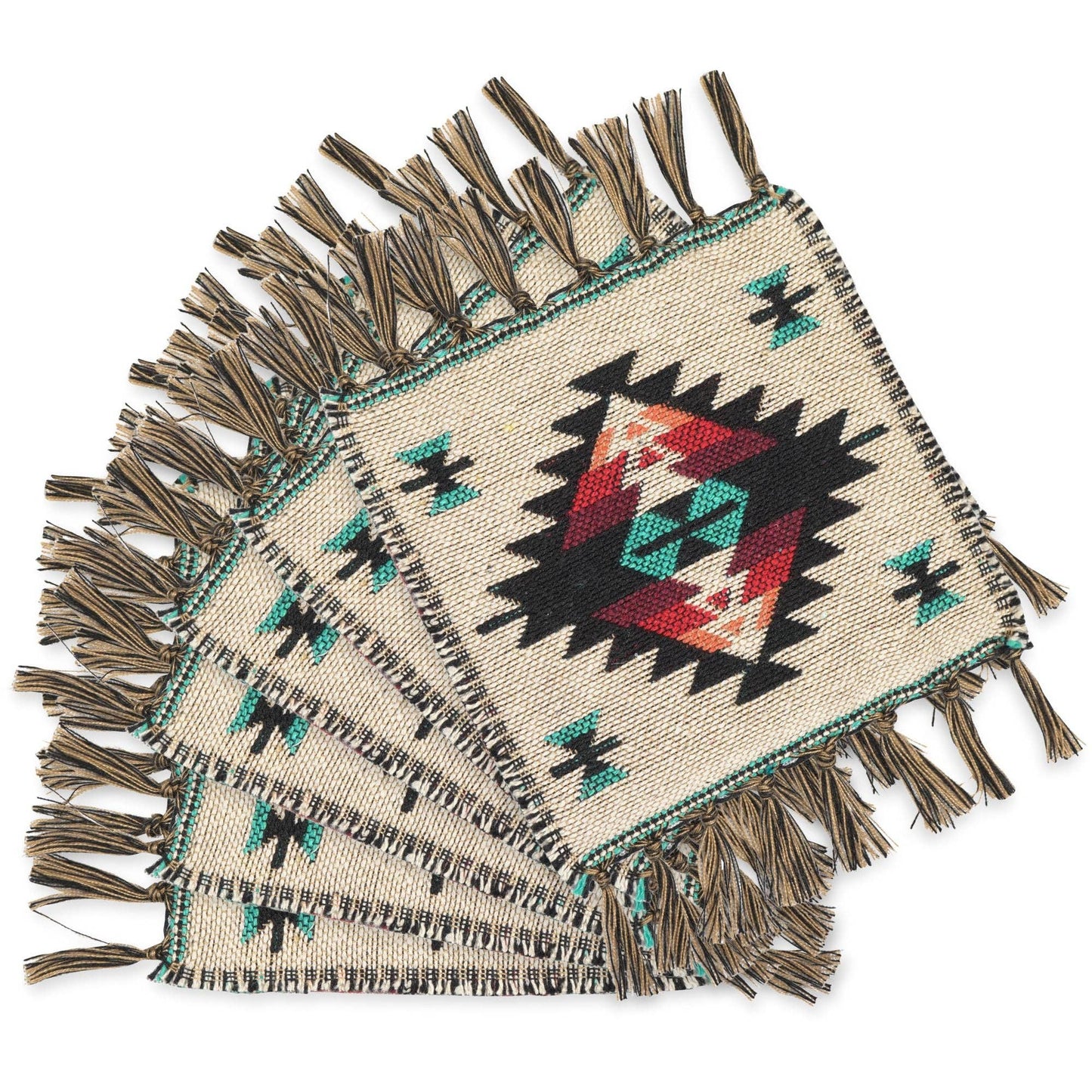 Cotton Accent Coasters, Design #3