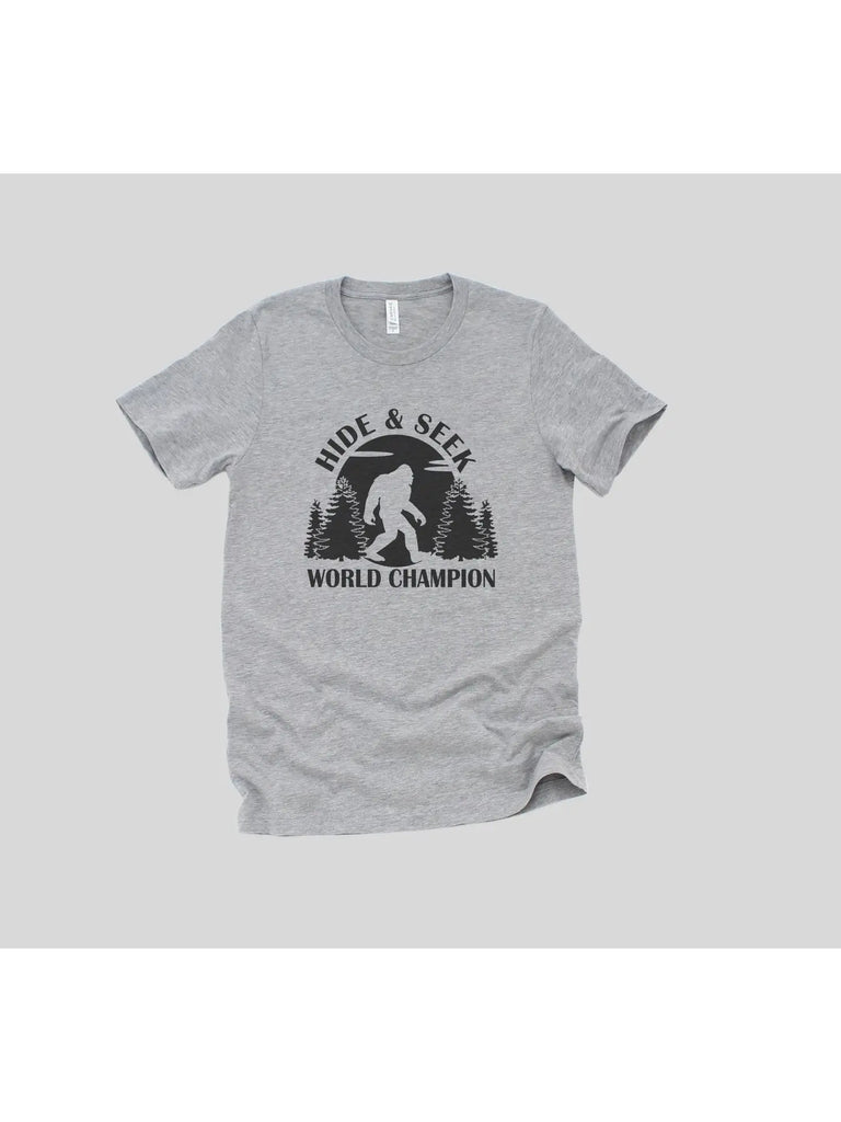 Bigfoot Shirt For Men Sasquatch, Hide and Seek