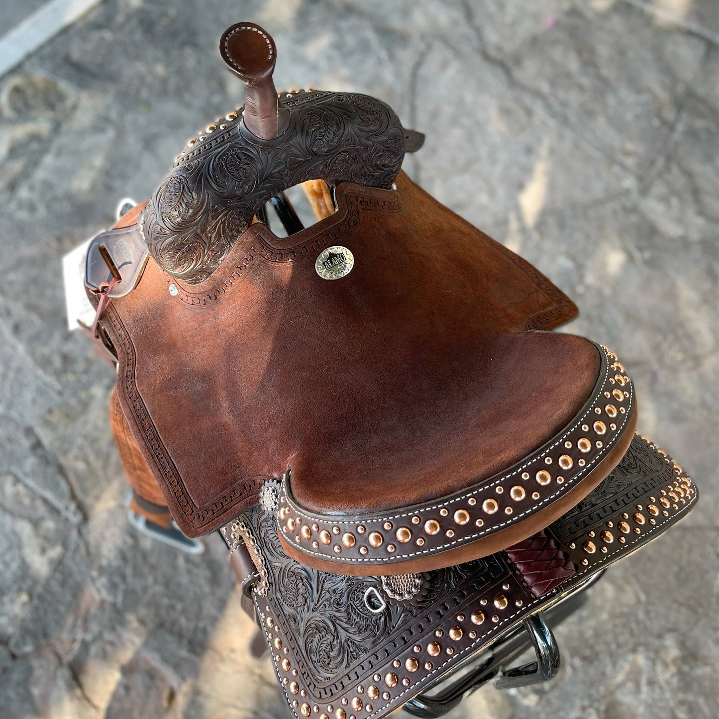 15" SD-4 Mini Oak Barrel Saddle