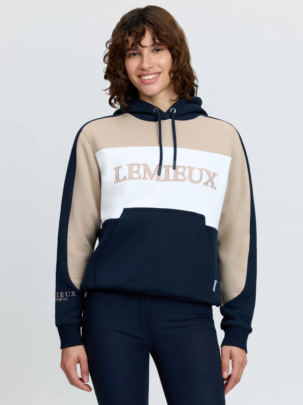 New! Fall 2026 Lemieux Kadie Colour Block Hoodie - Navy