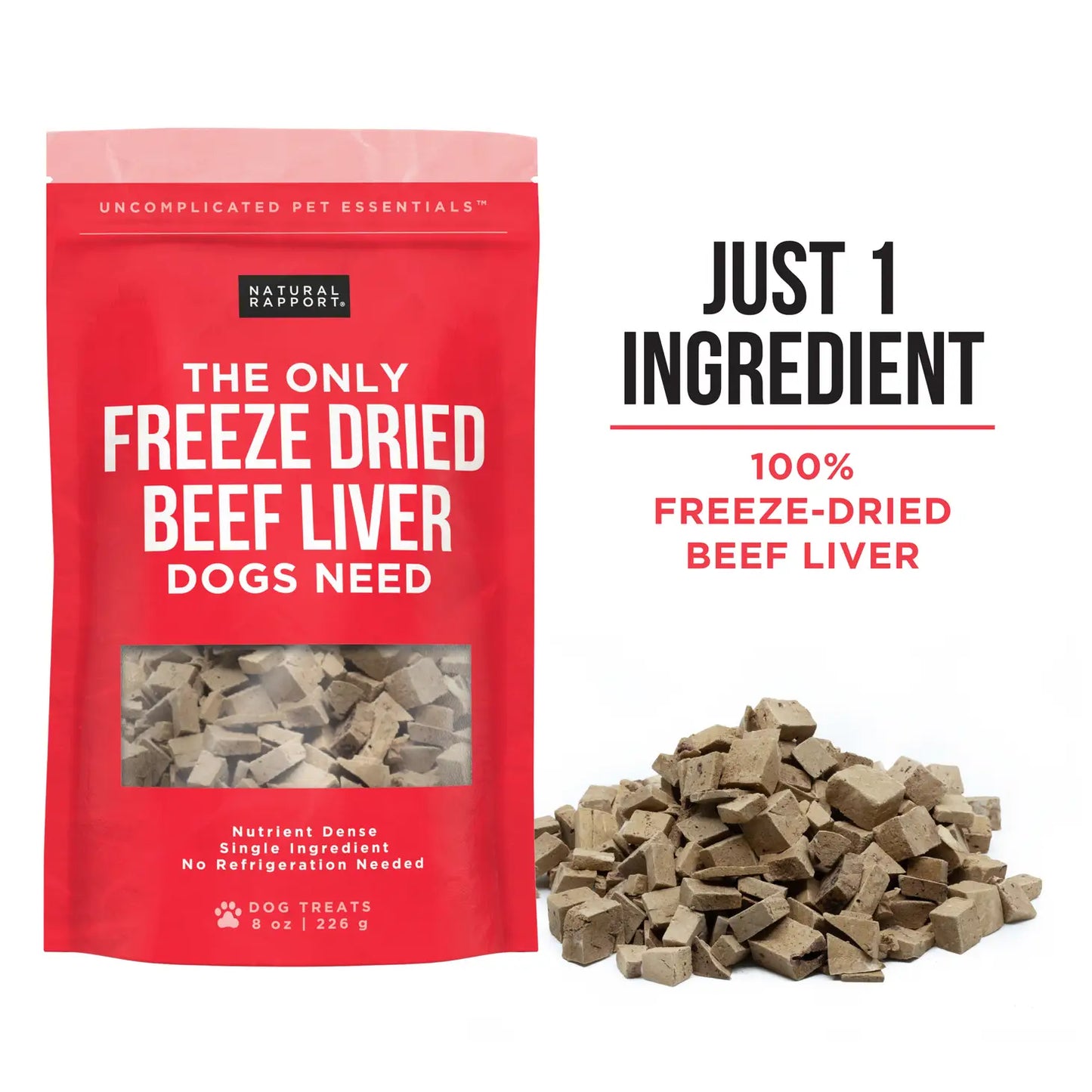 The Only Freeze Dried Beef Liver Dogs Need