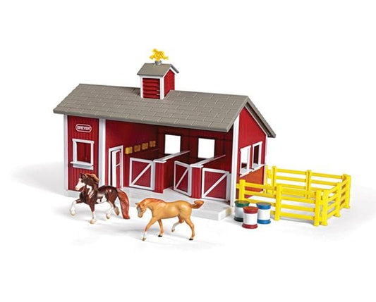 Stablemates Red Stable Set with Two Horses 59197