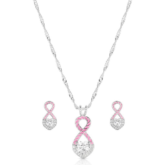 Tough Enough to Wear Pink Love Jewelry Set