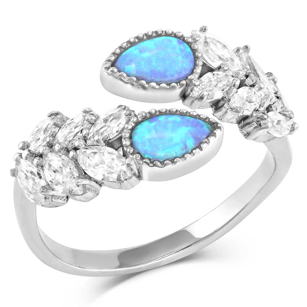 Crystal Waterfall Wrap Ring