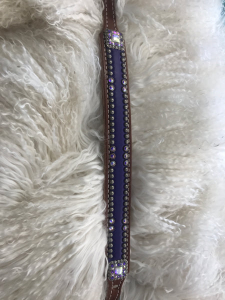 Large dog collar- 20-24 inches purple