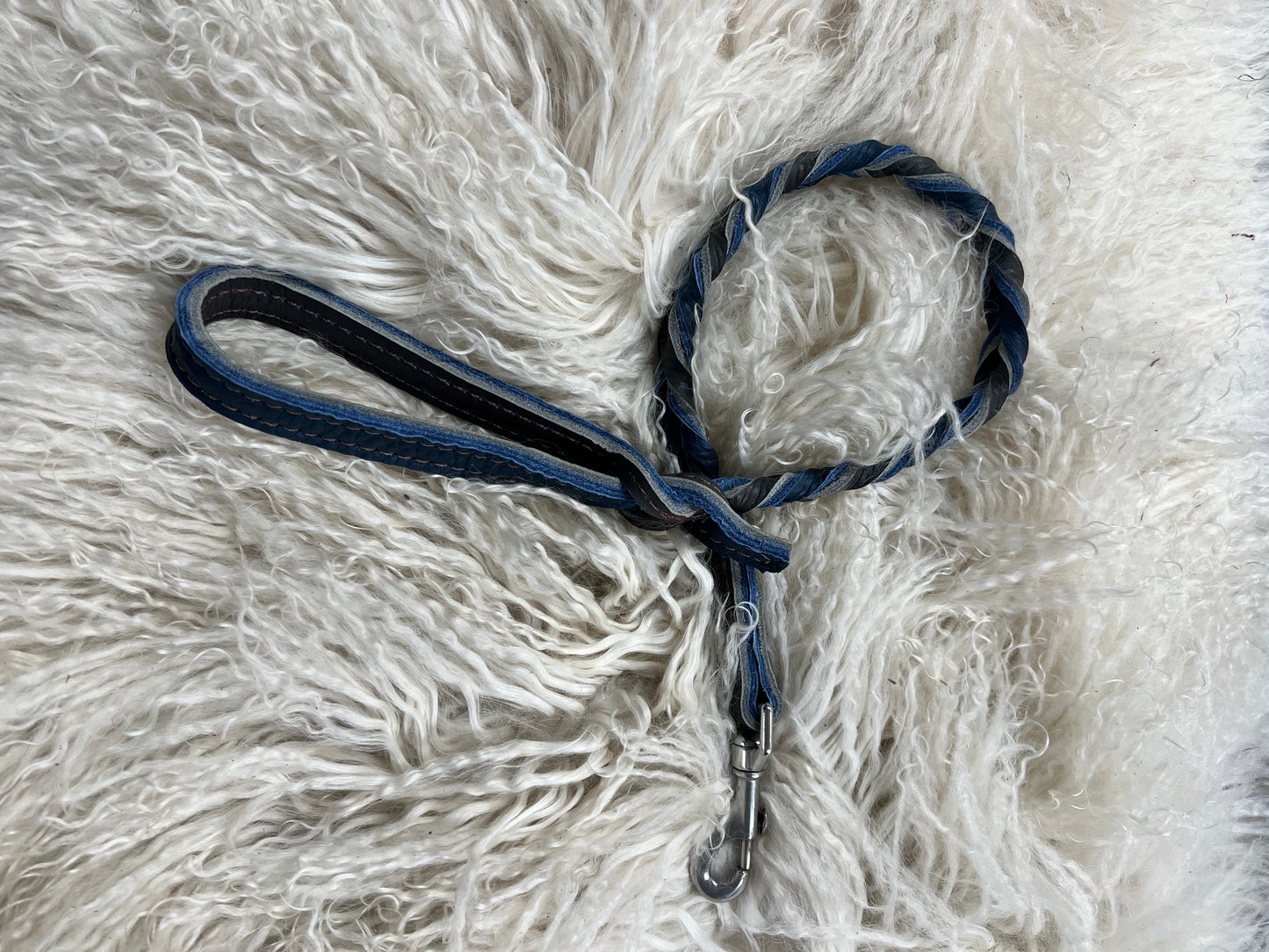 Super soft leather dog leash